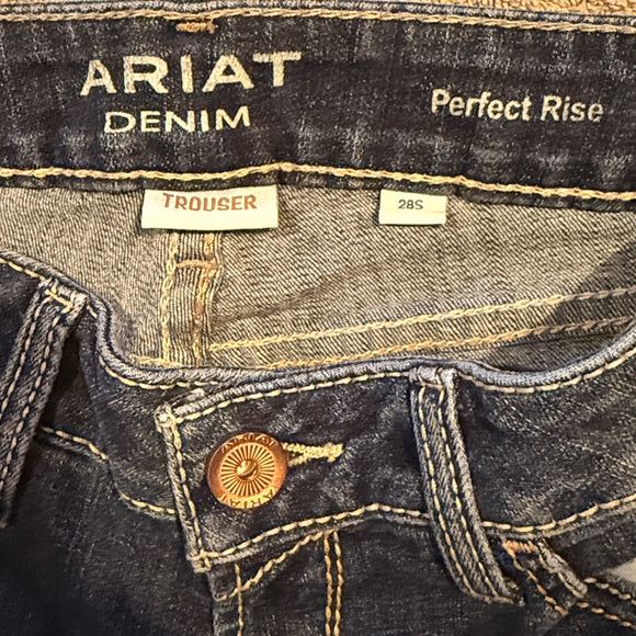 ARIAT Jeans Women's 28 S Blue Trouser Perfect Rise Maggie Wide Leg Denim Western - Picture 12 of 15